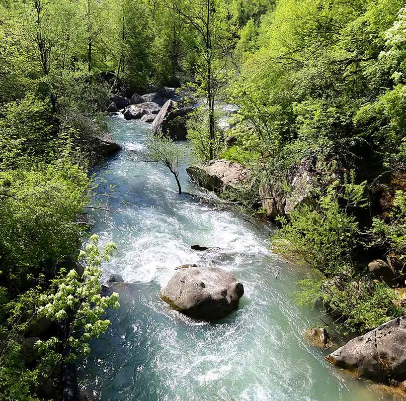 Il paesaggio intorno ai Mulini dell'Appennino Teramano