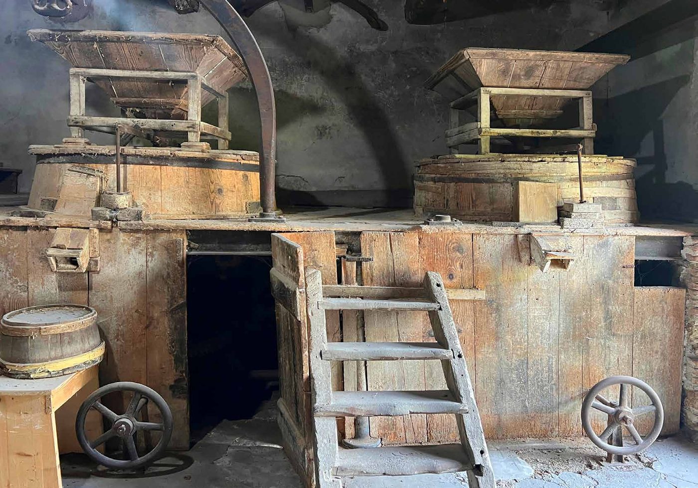 Interno del mulino di Poggio Umbricchio
